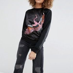 ASOS Pink Bird Sweatshirt (4)